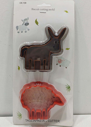 CK-108 Plastic Cookie Cutter Donkey and Sheep