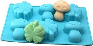 Silicone Mould Soap Clover and Mushroom