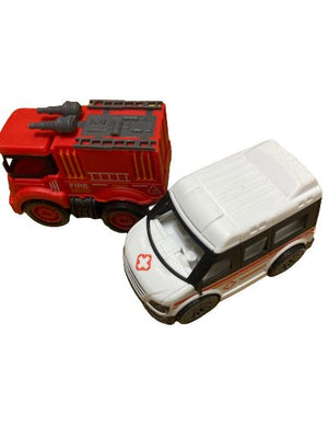 Firetruck Ambulance Plastic Figurine 10cm