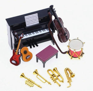 Cake Topper Piano and Music Instruments