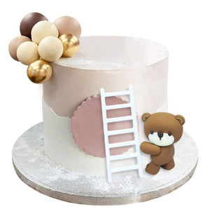 Caketopper Teddy Bear Ladder Faux Balls