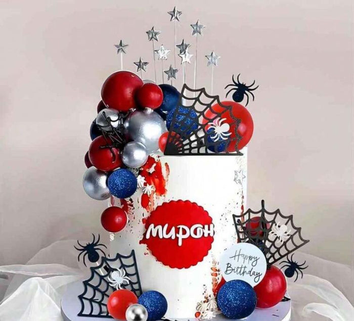 Spiderman Cake Topper Set