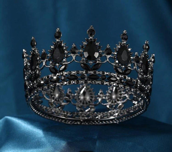 Medium Diamante Black Tiara Perfect For Cake Topper