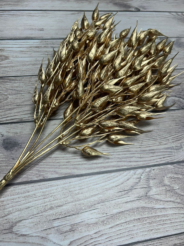 Artificial Plastic Flower Gold