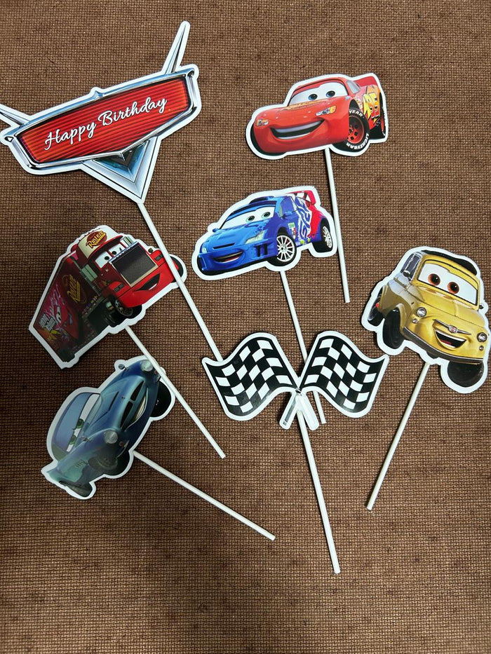 Racing Car Cardboard Cake Topper