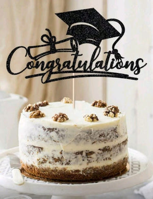 Cardboard Cake Topper Congratulations