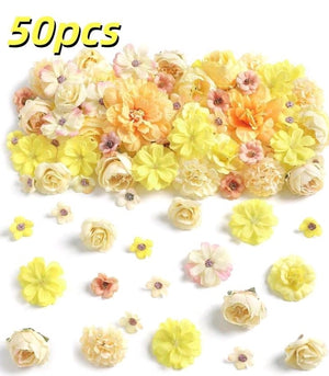 Cake Topper Artificial Flower Yellow