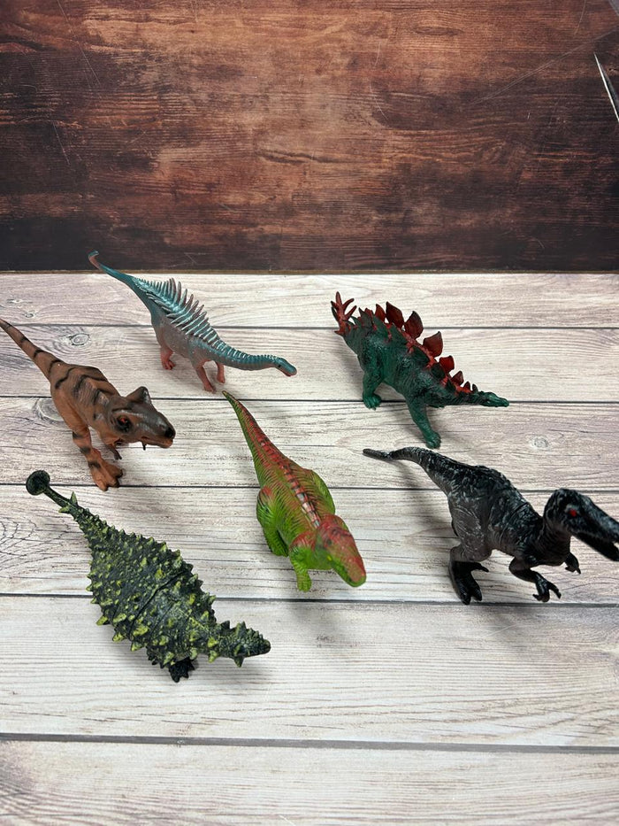 6pc Cake Topper Plastic Dino