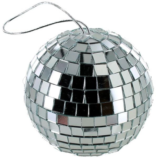 Mirror Ball Cake Topper 9cm