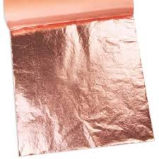10 Sheets Non toxic  rose gold Leaf 15x15cm