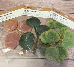 Cake Topper Artificial Eucalyptus Leaves