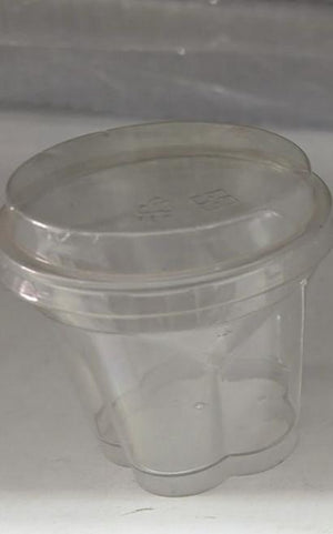20pc Flower Plastic Dessert Pudding Container