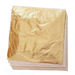 10 Sheets Non toxic Gold Leaf sheets 15x15cm