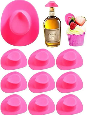 Plastic Cowboy Hats Cupcake Topper