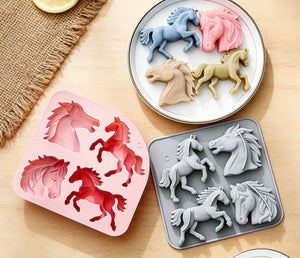 Silicone Mould Chocolate Horses