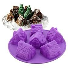 Silicone Mould Mousse Gingerbread House