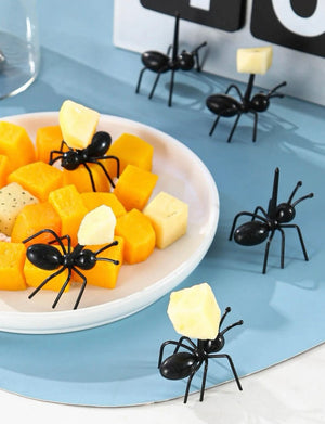 Plastic Ant Fruit Fork 12pcs