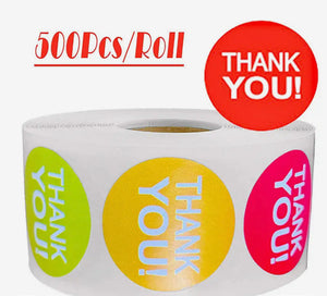Thank You Sticker Roll 500pc