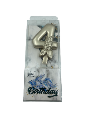 Nr4 Birthday Candle Mermaid Gold