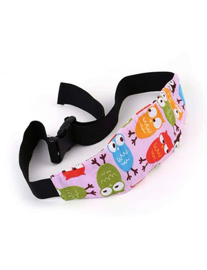 Owl Car Baby Head Support Band Pink