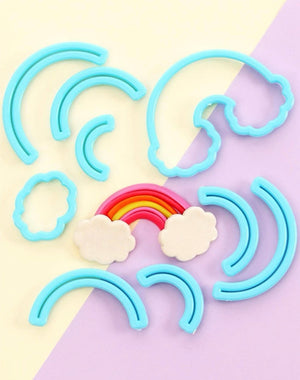 Rainbow and cloud cutter set,