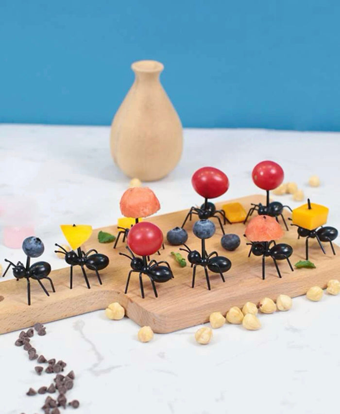 Plastic Ant Fruit Fork 12pcs