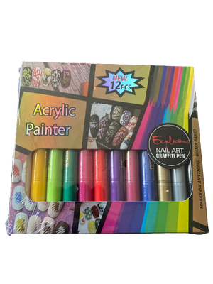 Nail Art acrylic Graffiti Pens