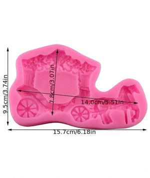 Carriage silicone mould, 13.5x8cm