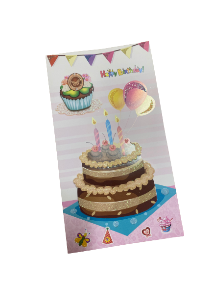 Blank Birthday Card With Envelope