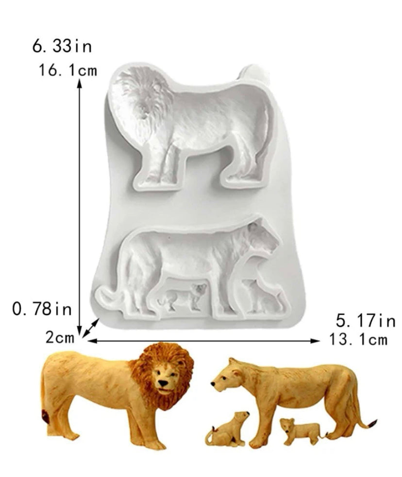 Silicone Mould Lion – Lamay