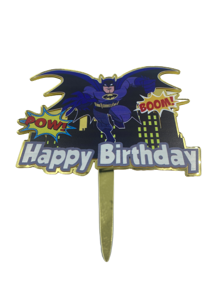 Nr158 Acrylic Cake Topper Batman