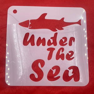 N188001 Stencil Under The Sea