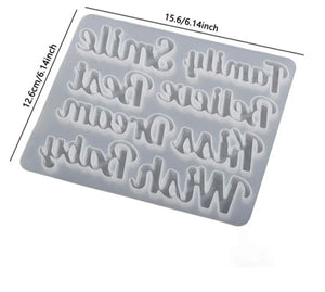 Silicone Mould English Words