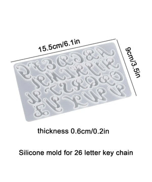 Silicone Mould  Resin Alphabet Small