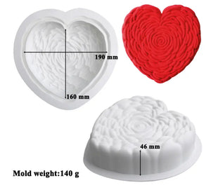 Silicone Mould Heart Mousse