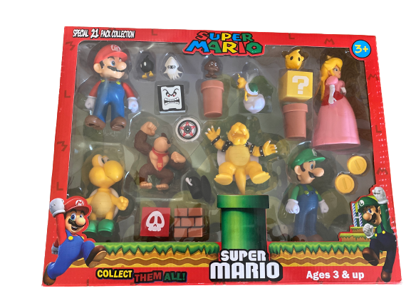 Super Mario Bros Plastic Figurines Cake Topper