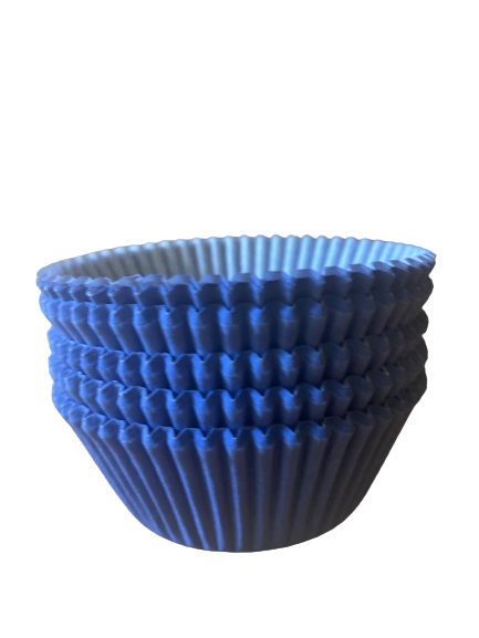 Dark Blue Cupcake Holders Wrappers