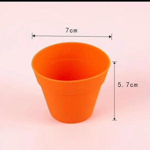 Silicone Mould Cement Pot Pudding 6pcs