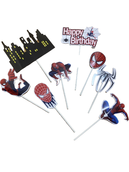 Cardboard Cake Topper Spiderman