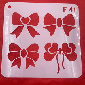 N188001 Stencil Bows F41