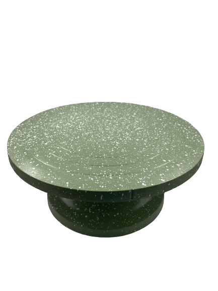 Heavy Duty Rotating Cake Stand Green 34cm