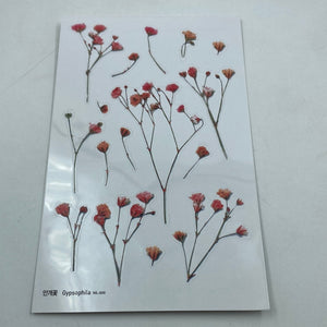 Resin Sticker Sheet Flower 10x15cm WL-005