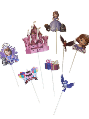 Sofia Cardboard Cake Topper
