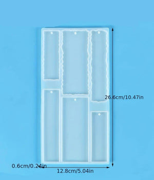 Silicone Mould  Resin  Bookmark Multi