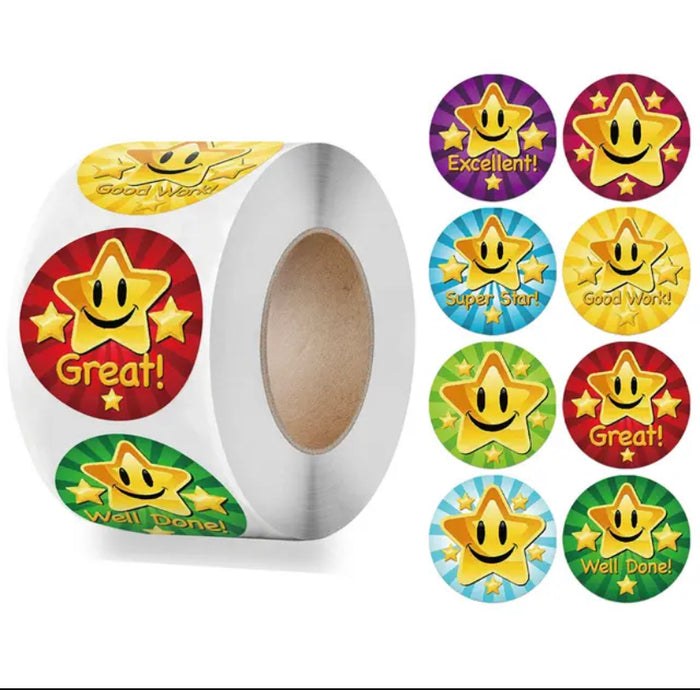 Great Good Work Sticker Roll 500pc – Lamay