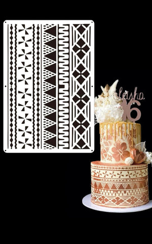 Cake Decorating Stencil Traditional Patterns