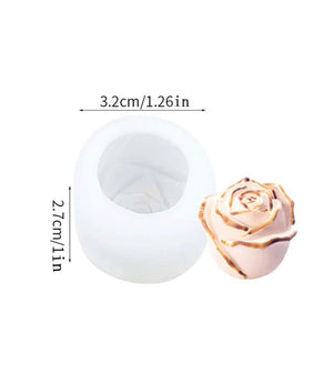 Silicone Mould Mini Candle Rose Flower