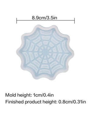 Silicone Mould Resin Spider Web Coaster
