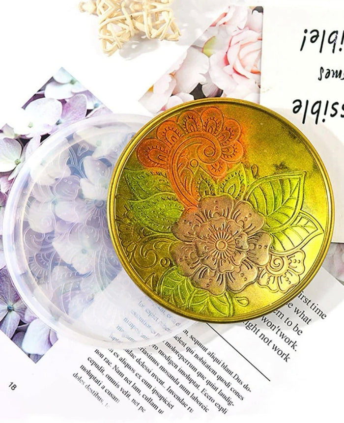 Silicone Mould Resin Flower Coaster