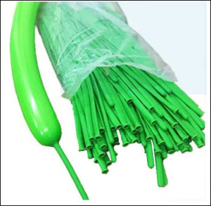 100pc Long Balloon Light Green